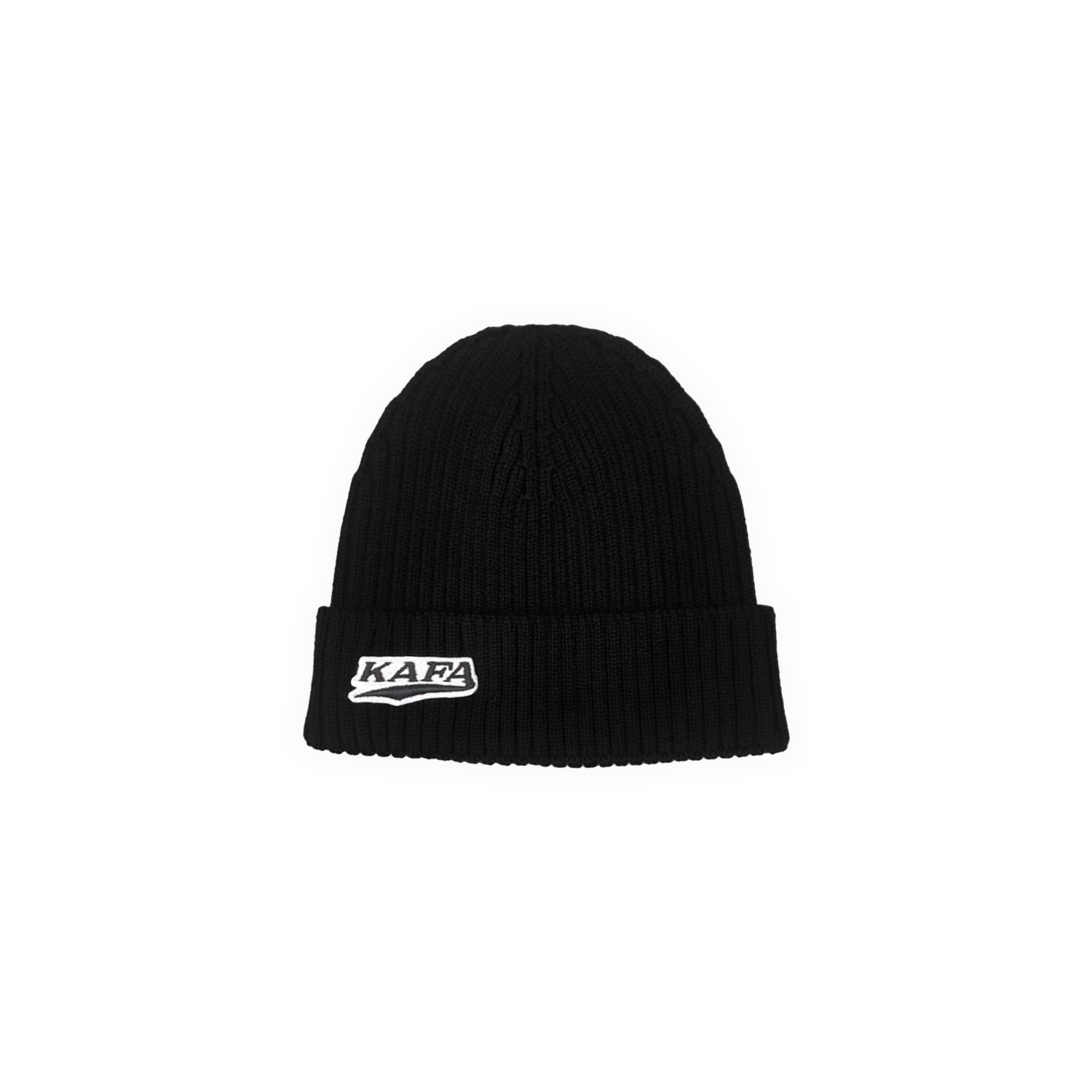 KNIT LOGO BEANIE (SCHWARZ)