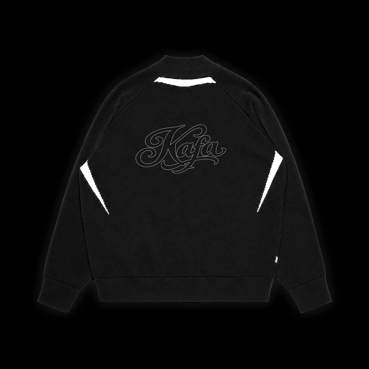 CLUB KNIT ZIPPER (BLACK)