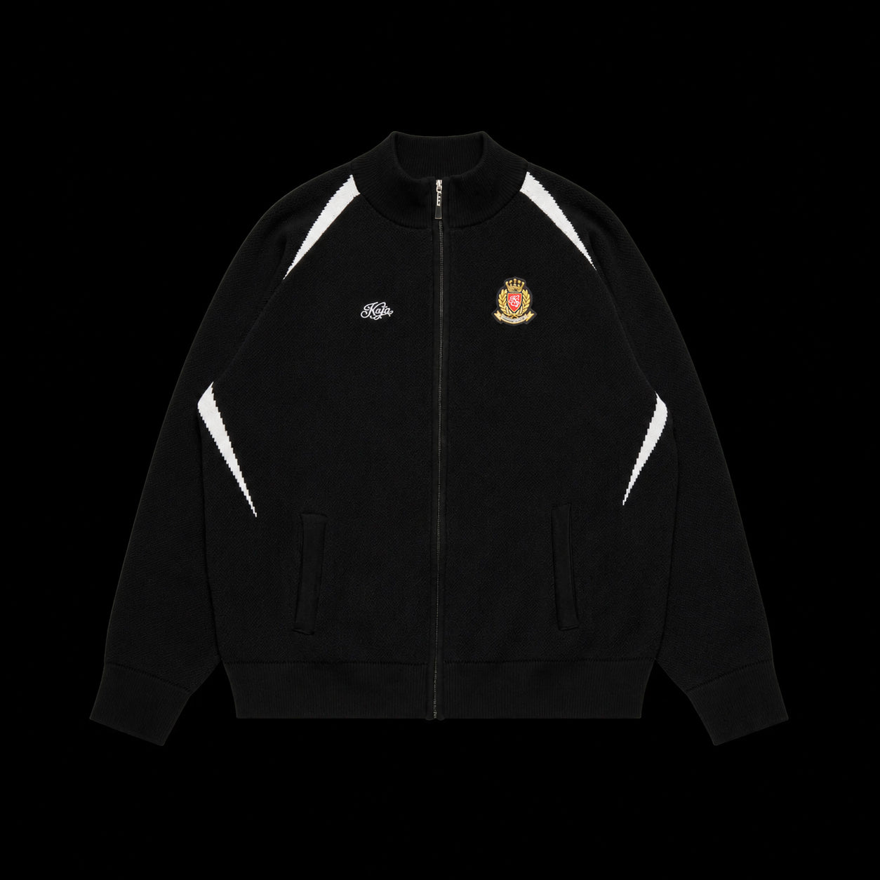 CLUB KNIT ZIPPER (BLACK)