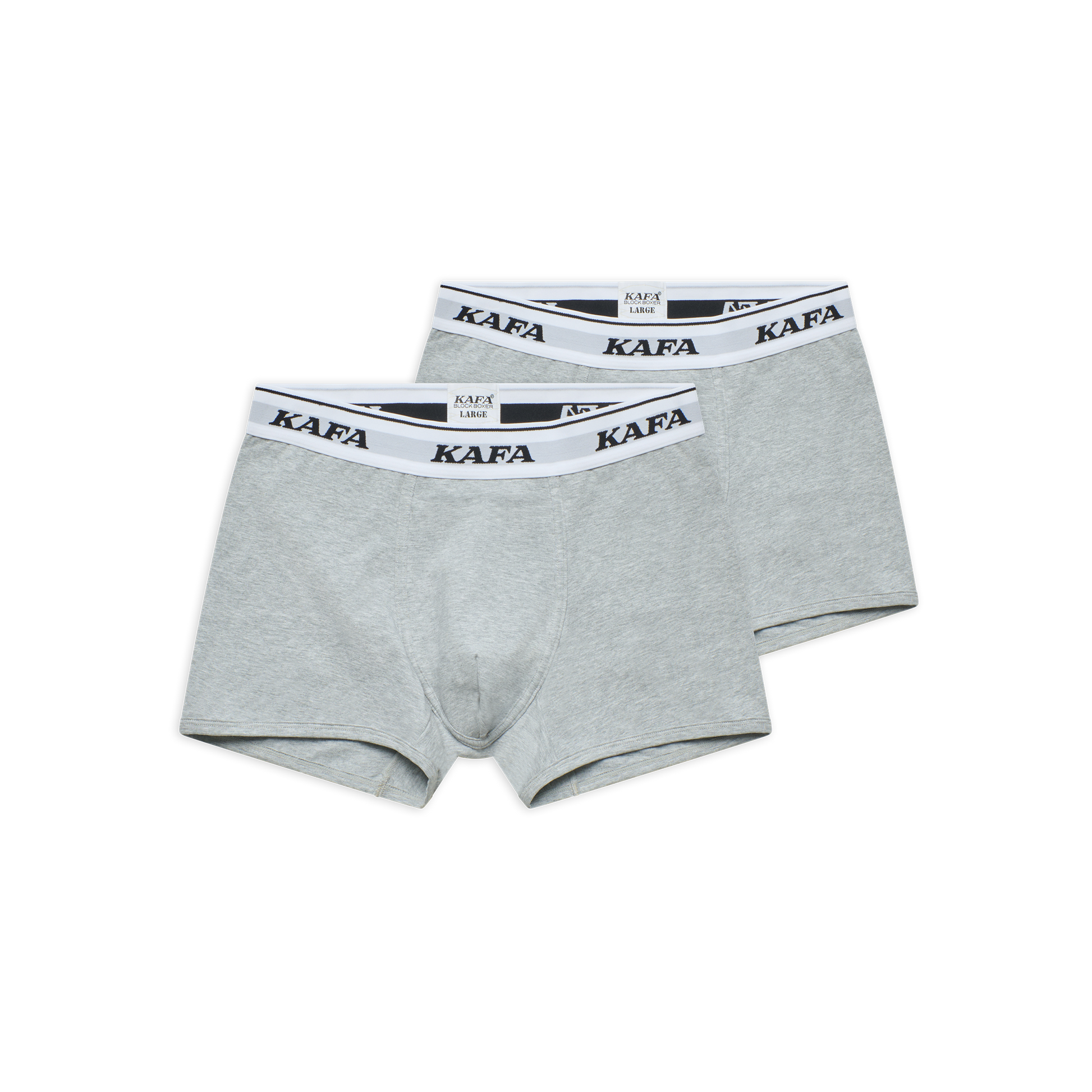 LOGO BLOCK BOXER V.2 (WEISS/GRAU)