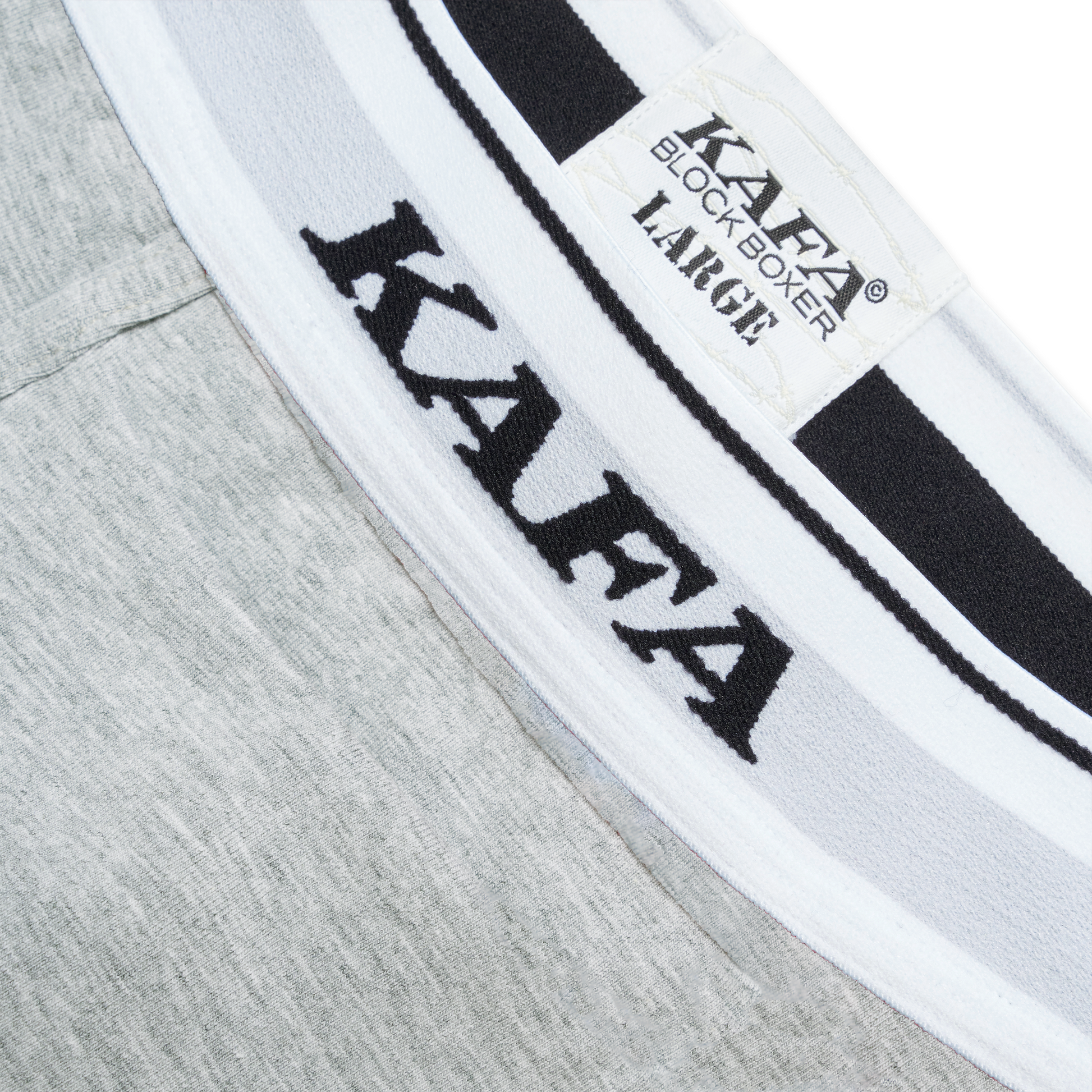 LOGO BLOCK BOXER V.2 (WEISS/GRAU)