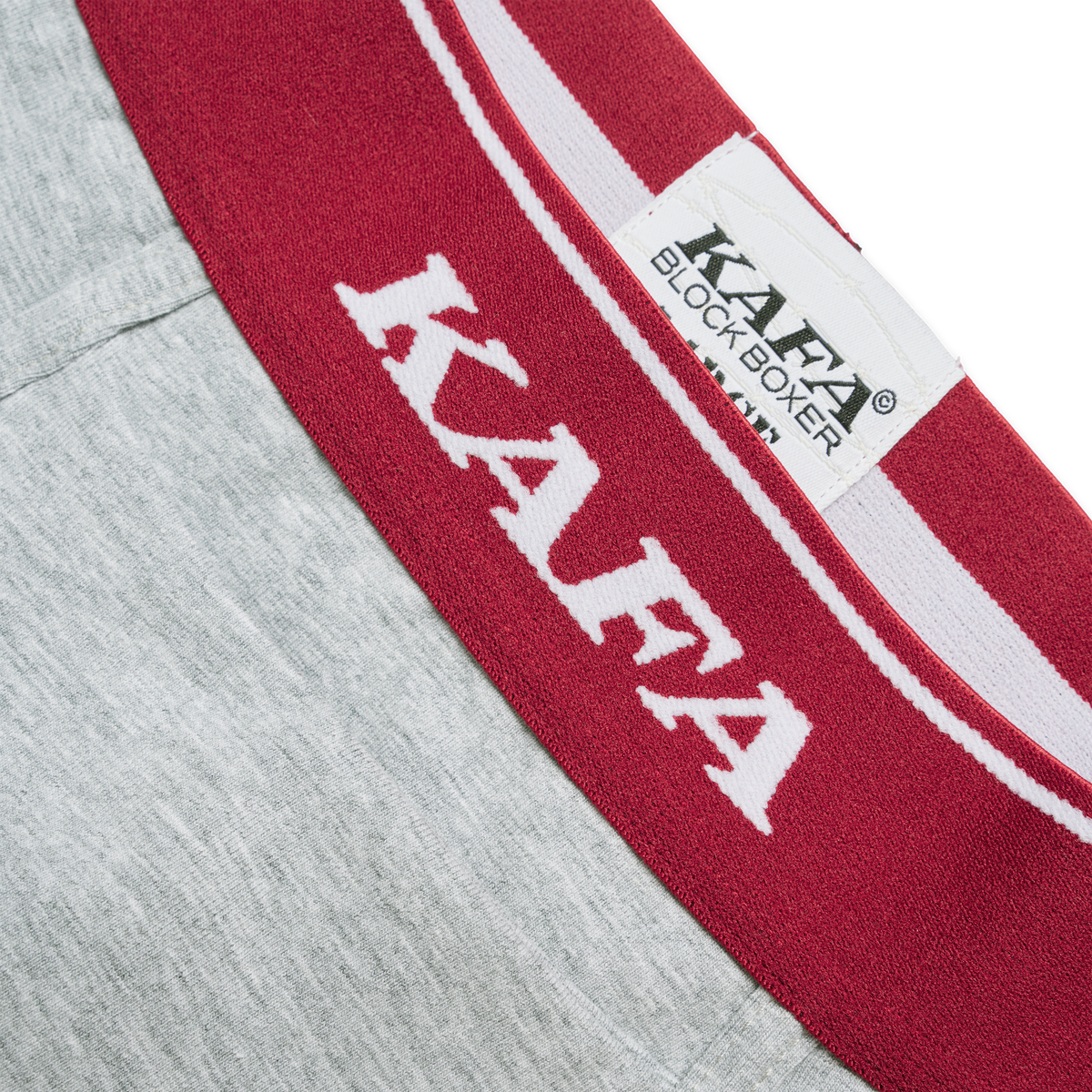 LOGO BLOCK BOXER V.2 (ROT/GRAU)