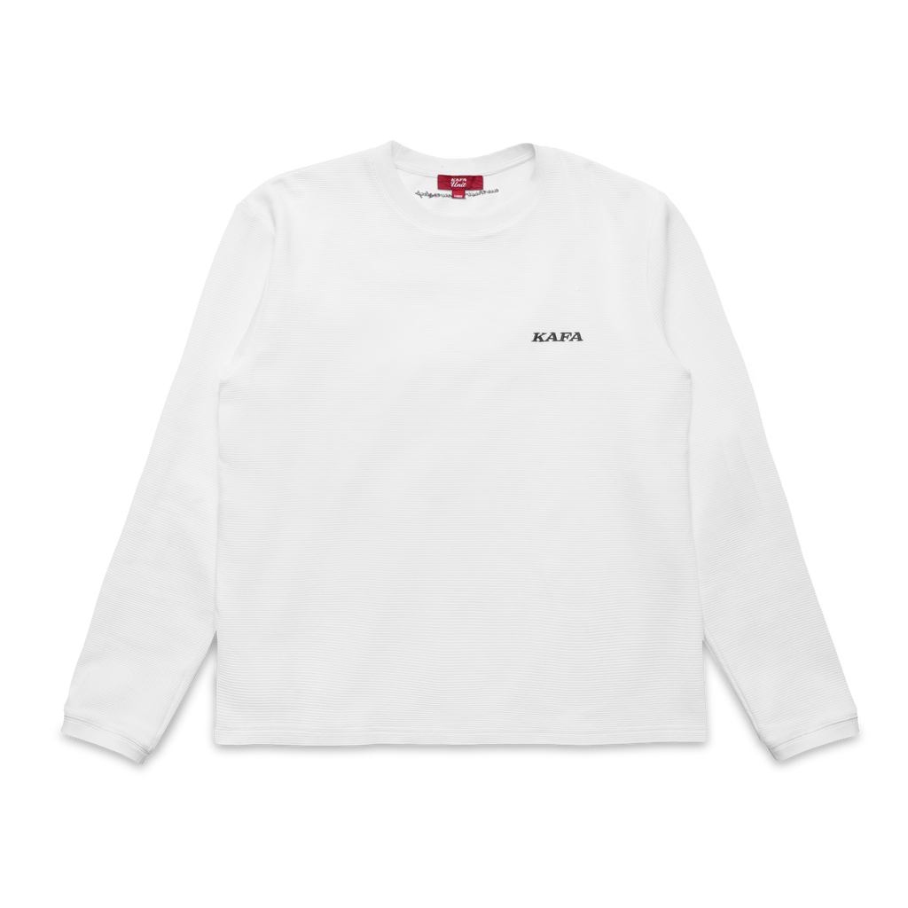 K-UNIT WAFFLE KNITLONGSLEEVE (WHITE)