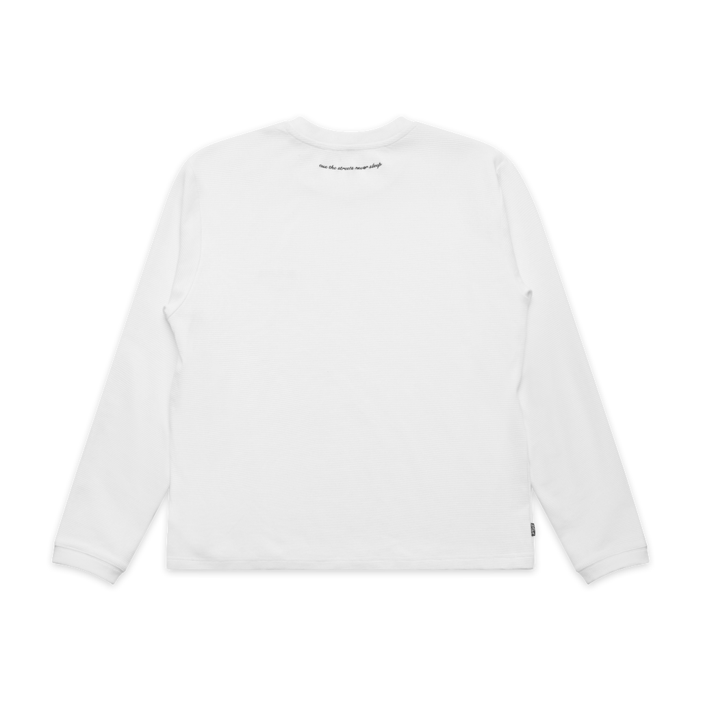 K-UNIT WAFFLE KNITLONGSLEEVE (WHITE)