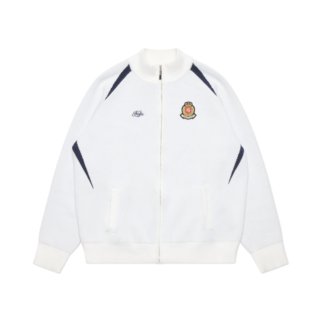 CLUB KNIT ZIPPER (WHITE)