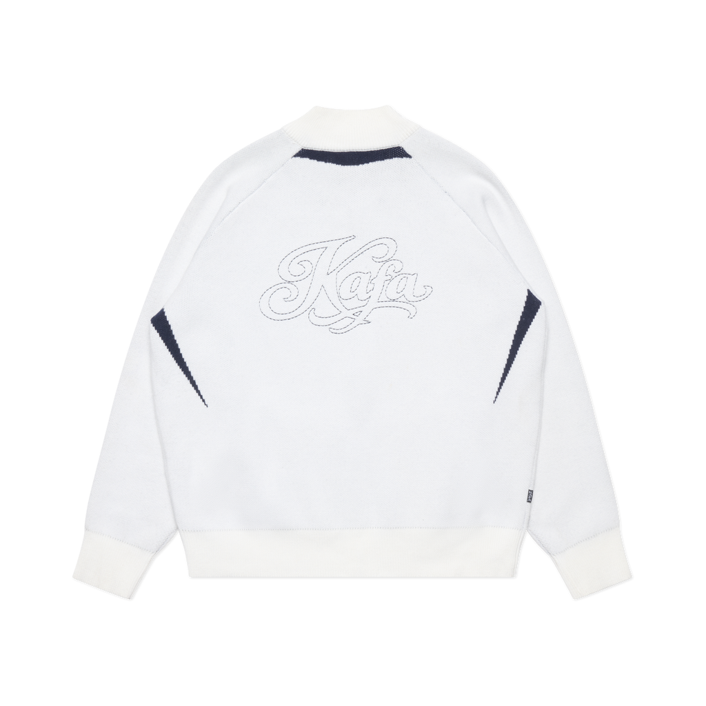 CLUB KNIT ZIPPER (WHITE)
